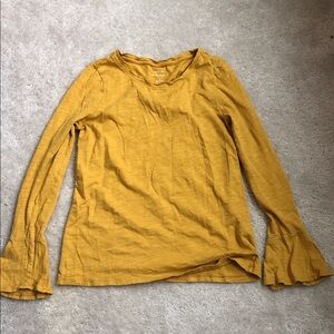 Banana Republic Malibu tee Golden Long Sleeve Top size S